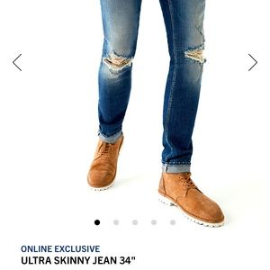 skinny ripped true religion jeans